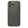Newface iPhone 13 Pro Max Kılıf Coco Karbon Silikon - Füme