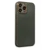 Newface iPhone 13 Pro Max Kılıf Coco Karbon Silikon - Füme