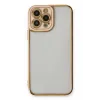 Newface iPhone 13 Pro Max Kılıf Liva Lens Silikon - Pudra