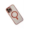 Newface iPhone 13 Pro Max Kılıf Magneticsafe Lazer Silikon - Kırmızı