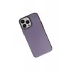 Newface iPhone 13 Pro Max Kılıf Modos Metal Kapak - Derin Mor