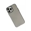 Newface iPhone 13 Pro Max Kılıf Modos Metal Kapak - Siyah