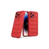 Newface iPhone 13 Pro Max Kılıf Optimum Silikon - Kırmızı