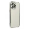 Newface iPhone 13 Pro Max Kılıf Razer Lensli Silikon - Gümüş