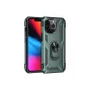 Newface iPhone 13 Pro Max Kılıf Sofya Yüzüklü Silikon Kapak - Yeşil