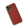 Newface iPhone 13 Pro Max Kılıf Volet Silikon - Kırmızı