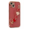 Newface iPhone 14 Kılıf Esila Silikon - Kırmızı