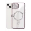 Newface iPhone 14 Kılıf Joke Simli Magneticsafe Kılıf - Pembe