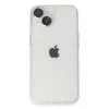 Newface iPhone 14 Kılıf Luko Lens Silikon - Gümüş