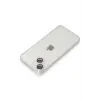 Newface iPhone 14 Kılıf Luko Lens Silikon - Gümüş