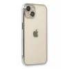 Newface iPhone 14 Kılıf Razer Lensli Silikon - Gümüş