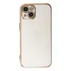 Newface iPhone 14 Kılıf Volet Silikon - Beyaz
