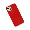 Newface iPhone 14 Plus Kılıf Asya Deri Silikon - Kırmızı