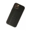 Newface iPhone 14 Plus Kılıf Coco Deri Standlı Kapak - Siyah