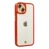 Newface iPhone 14 Plus Kılıf Liva Lens Silikon - Kırmızı