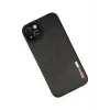 Newface iPhone 14 Plus Kılıf Loop Deri Silikon - Siyah