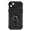 Newface iPhone 14 Plus Kılıf Pars Lens Yüzüklü Silikon - Siyah