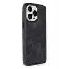 Newface iPhone 14 Pro Kılıf Aras Deri Kapak - Siyah