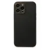 Newface iPhone 14 Pro Kılıf Coco Deri Silikon Kapak - Siyah