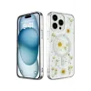 Newface iPhone 14 Pro Kılıf Daisy Simli Magsafe Kapak - Gümüş