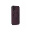 Newface iPhone 14 Pro Kılıf Jack Magneticsafe Lens Silikon - Mürdüm
