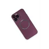 Newface iPhone 14 Pro Kılıf Jack Magneticsafe Lens Silikon - Mürdüm