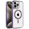 Newface iPhone 14 Pro Kılıf Kronos Magsafe Kapak - Derin Mor