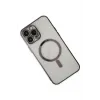 Newface iPhone 14 Pro Kılıf Magneticsafe Lazer Silikon - Siyah