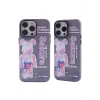 Newface iPhone 14 Pro Kılıf Prada Desenli Kapak - Prada Mor - 1