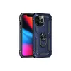 Newface iPhone 14 Pro Kılıf Sofya Yüzüklü Silikon Kapak - Lacivert