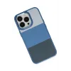 Newface iPhone 14 Pro Max Kılıf King Kapak - Açık Mavi-Lacivert