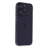 Newface iPhone 14 Pro Max Kılıf Luko Lens Silikon - Derin Mor
