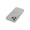 Newface iPhone 14 Pro Max Kılıf Matte Şeffaf Magneticsafe - Şeffaf
