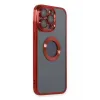 Newface iPhone 14 Pro Max Kılıf Slot Silikon - Kırmızı