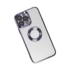 Newface iPhone 14 Pro Max Kılıf Slot Silikon - Mor