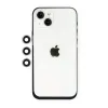 Newface iPhone 14 Shine Kamera Lens - Gümüş