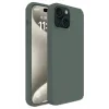 Newface iPhone 15 Kılıf First Silikon - Koyu Yeşil