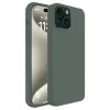 Newface iPhone 15 Kılıf First Silikon - Koyu Yeşil