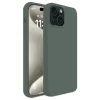 Newface iPhone 15 Kılıf First Silikon - Koyu Yeşil