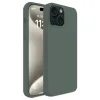 Newface iPhone 15 Kılıf First Silikon - Koyu Yeşil