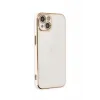 Newface iPhone 15 Kılıf Volet Silikon - Beyaz