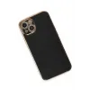 Newface iPhone 15 Kılıf Volet Silikon - Siyah
