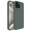 Newface iPhone 15 Plus Kılıf First Silikon - Koyu Yeşil