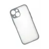 Newface iPhone 15 Plus Kılıf Montreal Silikon Kapak - Gri