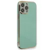 Newface iPhone 15 Pro Kılıf Volet Silikon - Açık Yeşil
