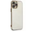 Newface iPhone 15 Pro Kılıf Volet Silikon - Beyaz