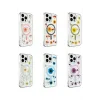 Newface iPhone 15 Pro Max Kılıf Daisy Simli Magsafe Kapak - Mor