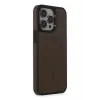 Newface iPhone 15 Pro Max Kılıf Ozzi Magsafe Deri Kapak - Natural Grey