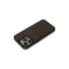 Newface iPhone 15 Pro Max Kılıf Ozzi Magsafe Deri Kapak - Natural Grey