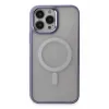 Newface iPhone 15 Pro Max Kılıf Room Magneticsafe Silikon - Lila